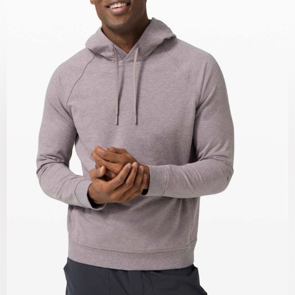 LULULEMON MENS/UNISEX CITY SWEAT PULLOVER HOODIE TERRY SIZE SMALL LUNAR ROCK